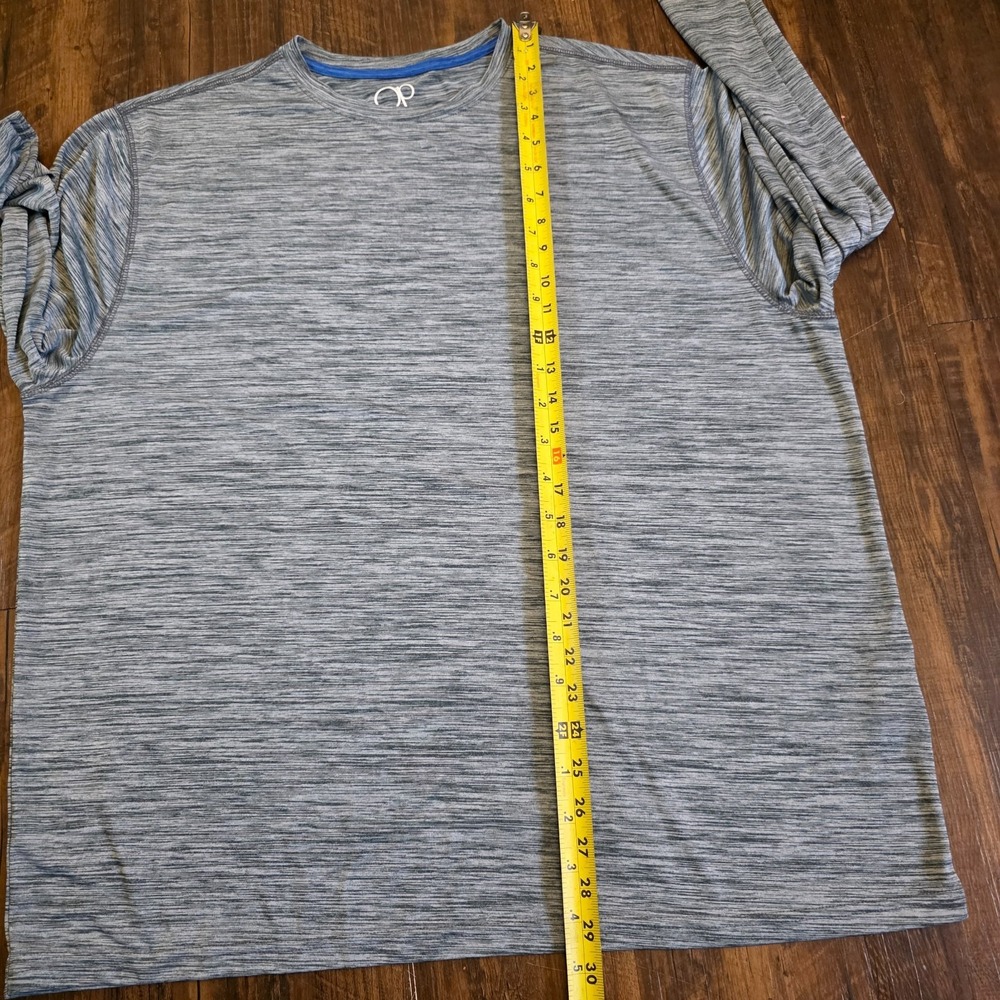 Ocean Pacific OP Performance Long Sleeve Athletic Shirt - Mens XXL - Gray - Picture 6 of 11
